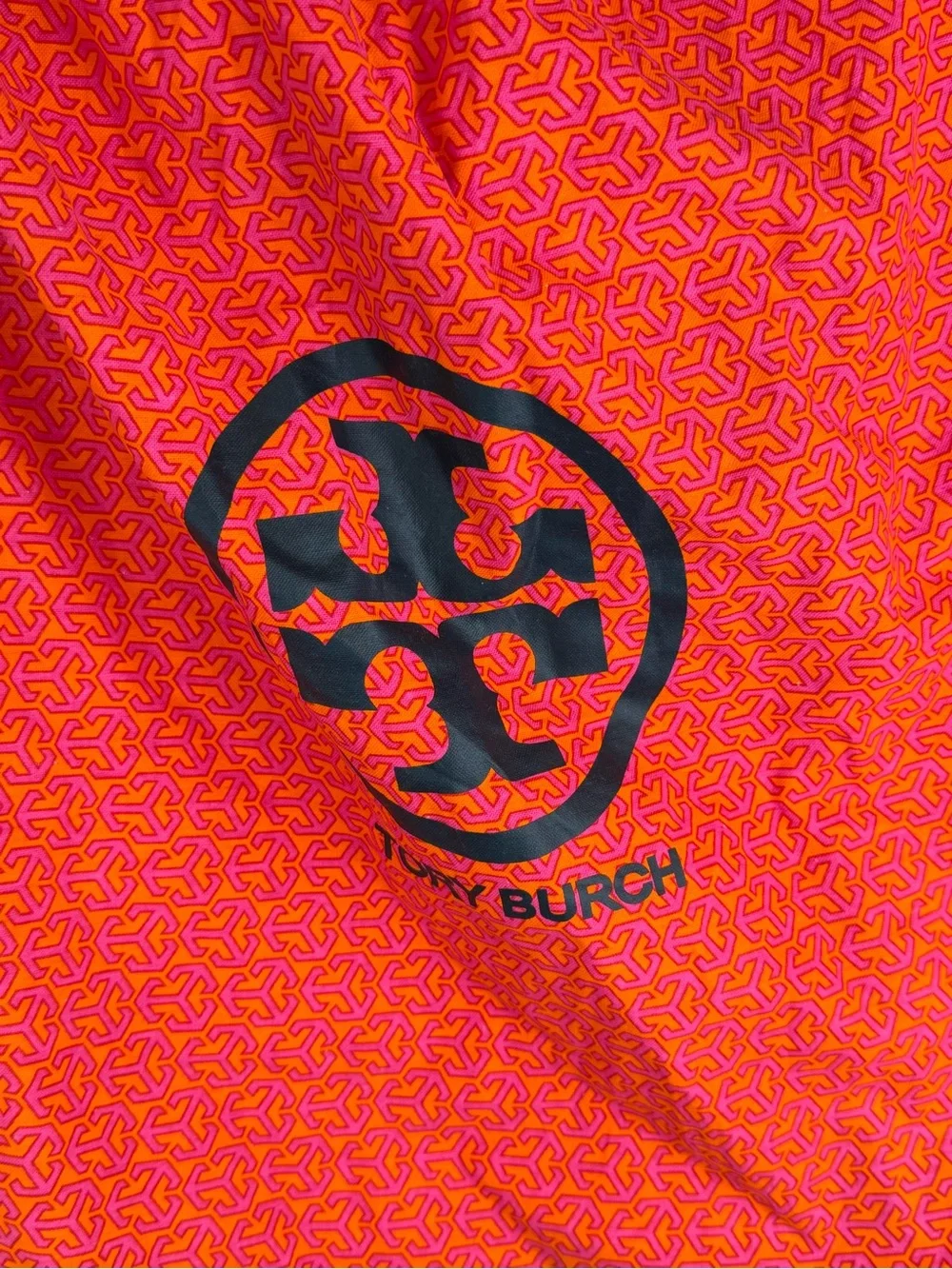 Tory Burch Black Leather Shoulder Bag with Gold Logo